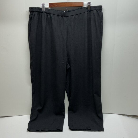 1X Dress Pants Linea by Louis Dell'Olio Black Pebble Crepe So Nice - Picture 1 of 8